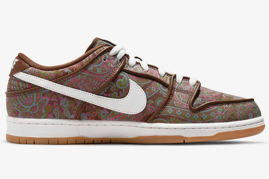 Nike SB Dunk Low PRM Brown Paisley DH7534-200 US 6 - 11 Men