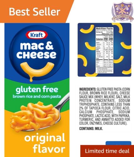 Gluten-Free Kraft Macaroni & Cheese Dinner - 6 oz Boxes, Family-Friendly Meal