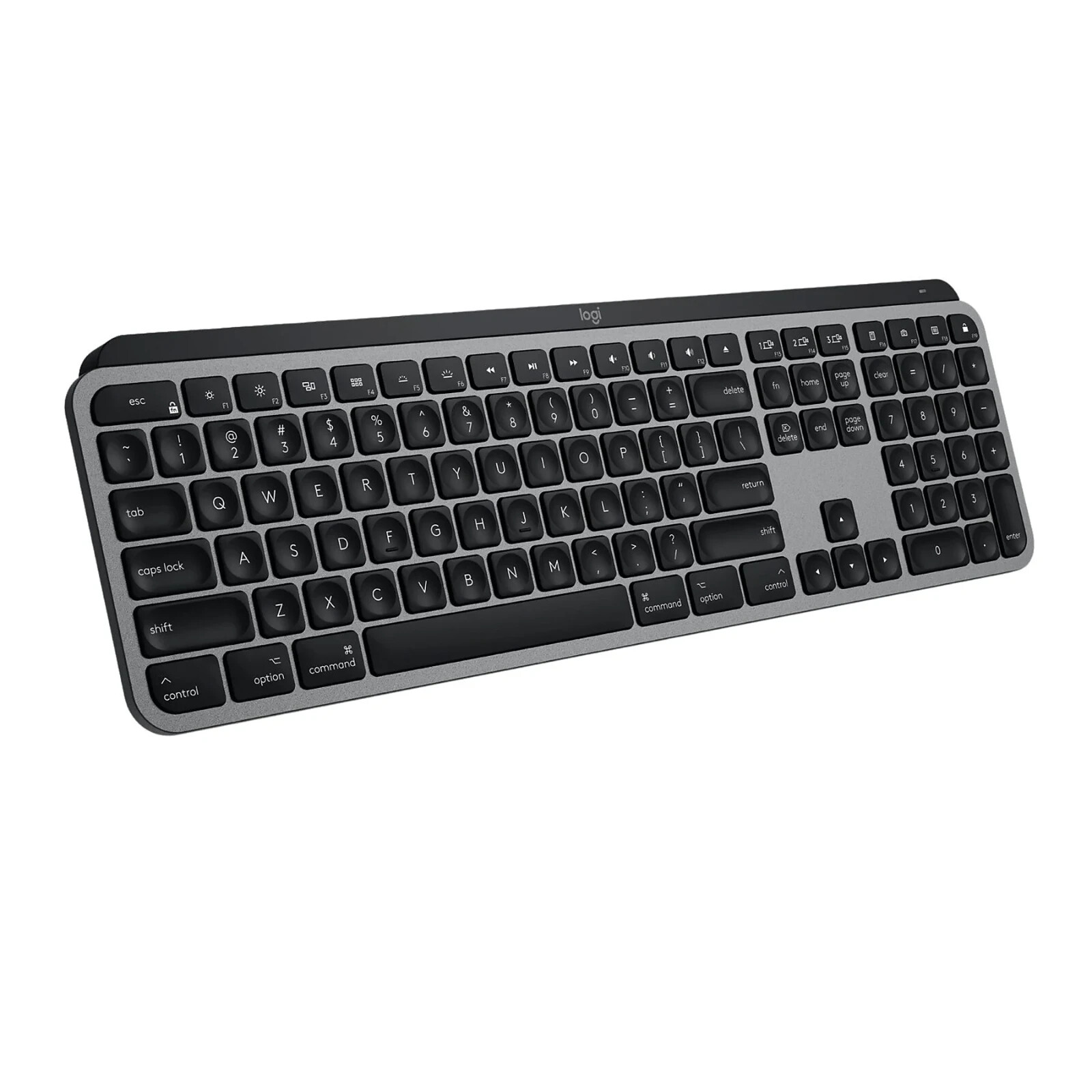Clavier MX KEYS Mac Gris Sidéral AZERTY FR Logitech 920-009554 retroéclairé sans fil Bluetooth