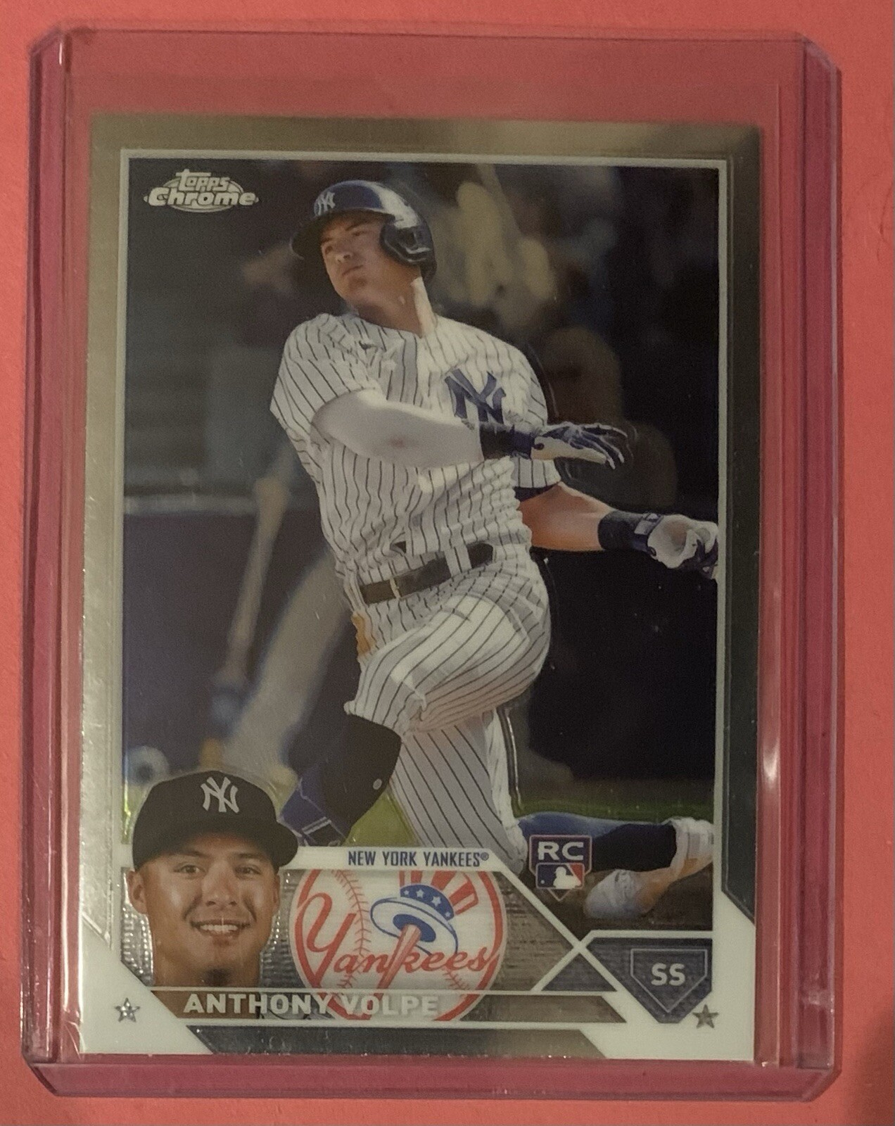 2023 Topps Chrome Anthony Volpe Rookie Card RC #4 - Yankees World Series Hero!