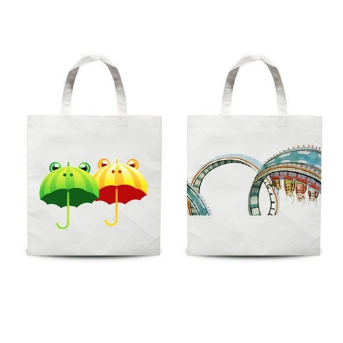 20 pezzi 38x40 cm bianco sublimazione non tessuto shopping bag fai da te pressa termica - Foto 6 di 6