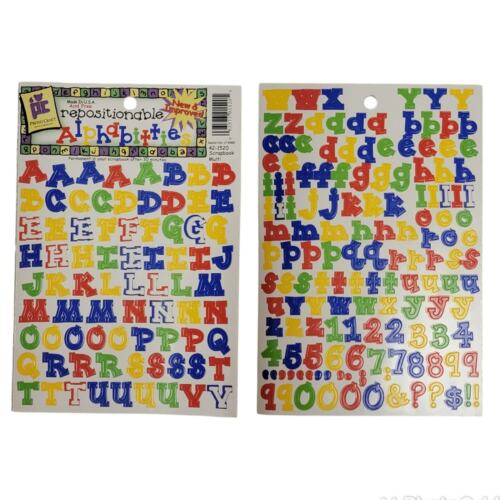 Provo Craft Alphabitties Aufkleber 4 Blatt ABC 123 Multi rot schwarz Scrapbooking - Bild 3 von 5