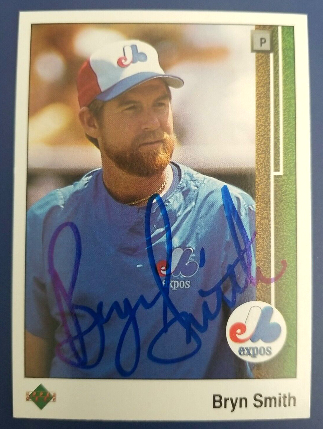 Bryn Smith Montreal Expos 1989 Upper Deck #78 Autographed Baseball Card