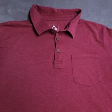 Gerry Outdoor Red Pocket Short Sleeve L Polo Shirt Kayak Hike School Business