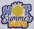 Summertime - Paper Piecing Scrapbook Embellishments Die Cuts Handmade