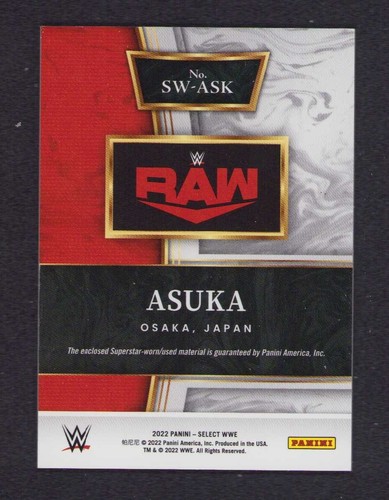 Panini Select WWE Asuka Relic 2022 - Foto 2 di 3