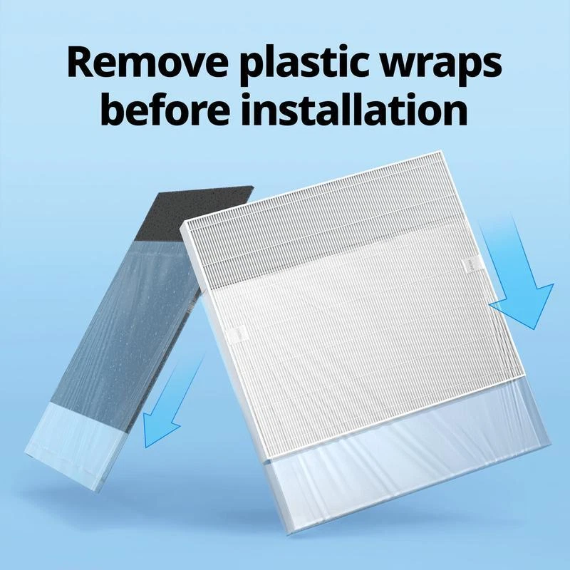Air Purifier Replacement Filter Pack HEPA Deodorization Filters Odor Control Set