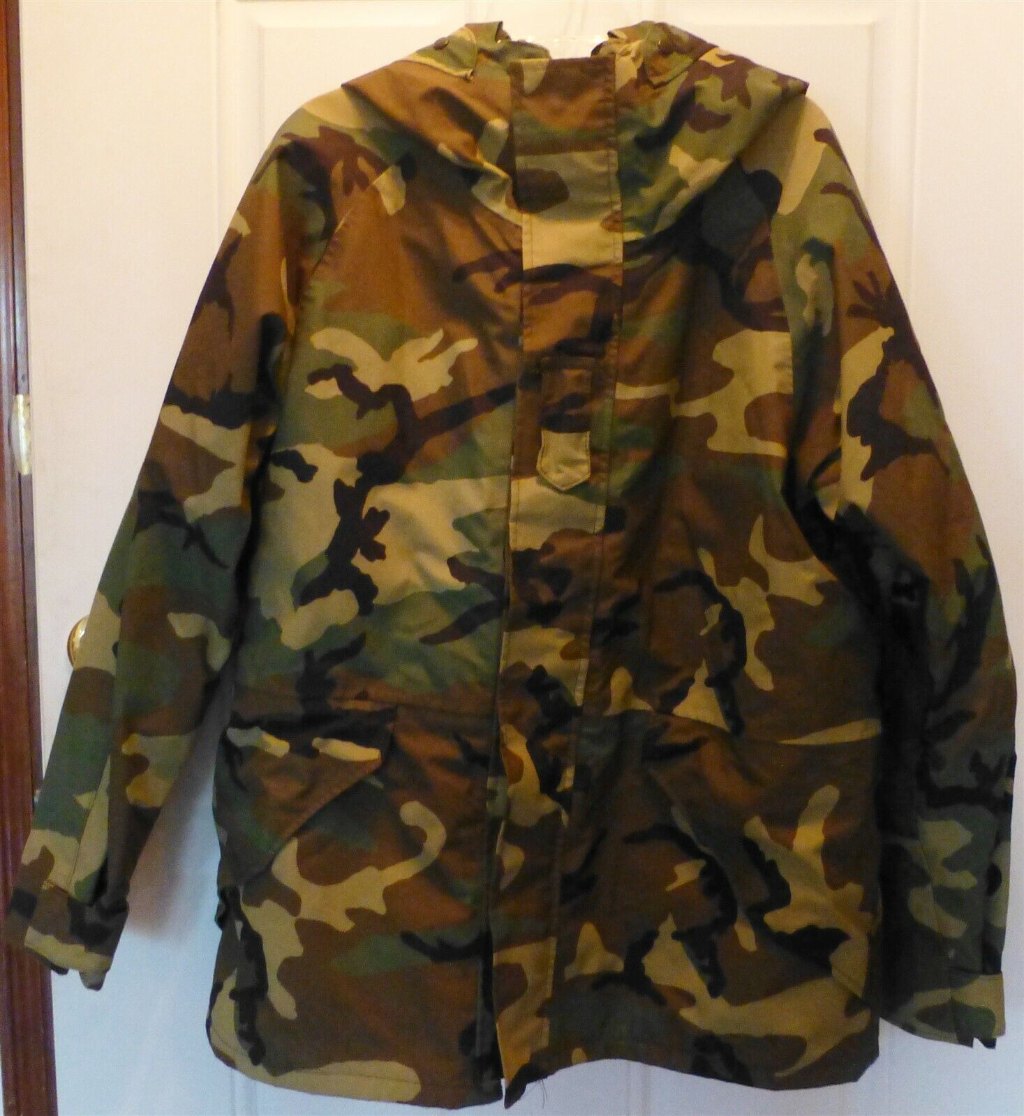 US Military CAMO Cold Weather Hooded Parka Large Regular 8415-01-228 ...