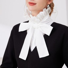 New hot Women's Fake Collar Detachable Blouse Half Shirts High Neck Mock Collar