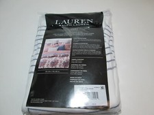 New Ralph Lauren Juliet Woven Frame European Euro Sham 26"x26"  Navy and White