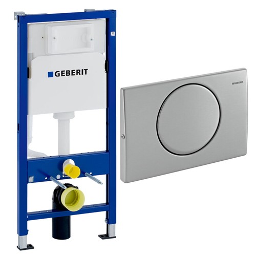 Geberit Duofix Spülkasten Delta Vorwandelement BH 112 cm mit Bausatz für Wand-WC - Bild 12 von 25