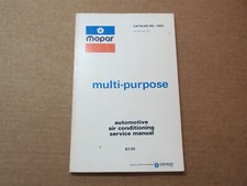 NOS 1975 Original MOPAR 75 Factory Air Conditioning Service Manual # 1603 Dealer