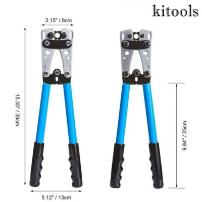 Batteriekabelschuh Crimpzange Groß Crimpzange Batteriekabel Set 10–1/0 AWG Kabelschuh Zange