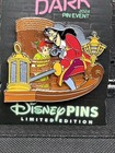 Disney After Dark 2024 Captain Hook & Peter Pan Pin on Pin Le 750 Blacklight Ink