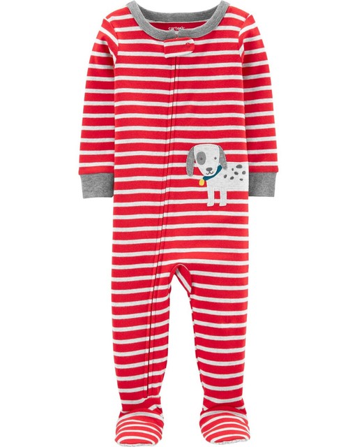 NWT Carter's Toddler Boy 1Piece Dog Puppy Snug Fit Cotton Footie