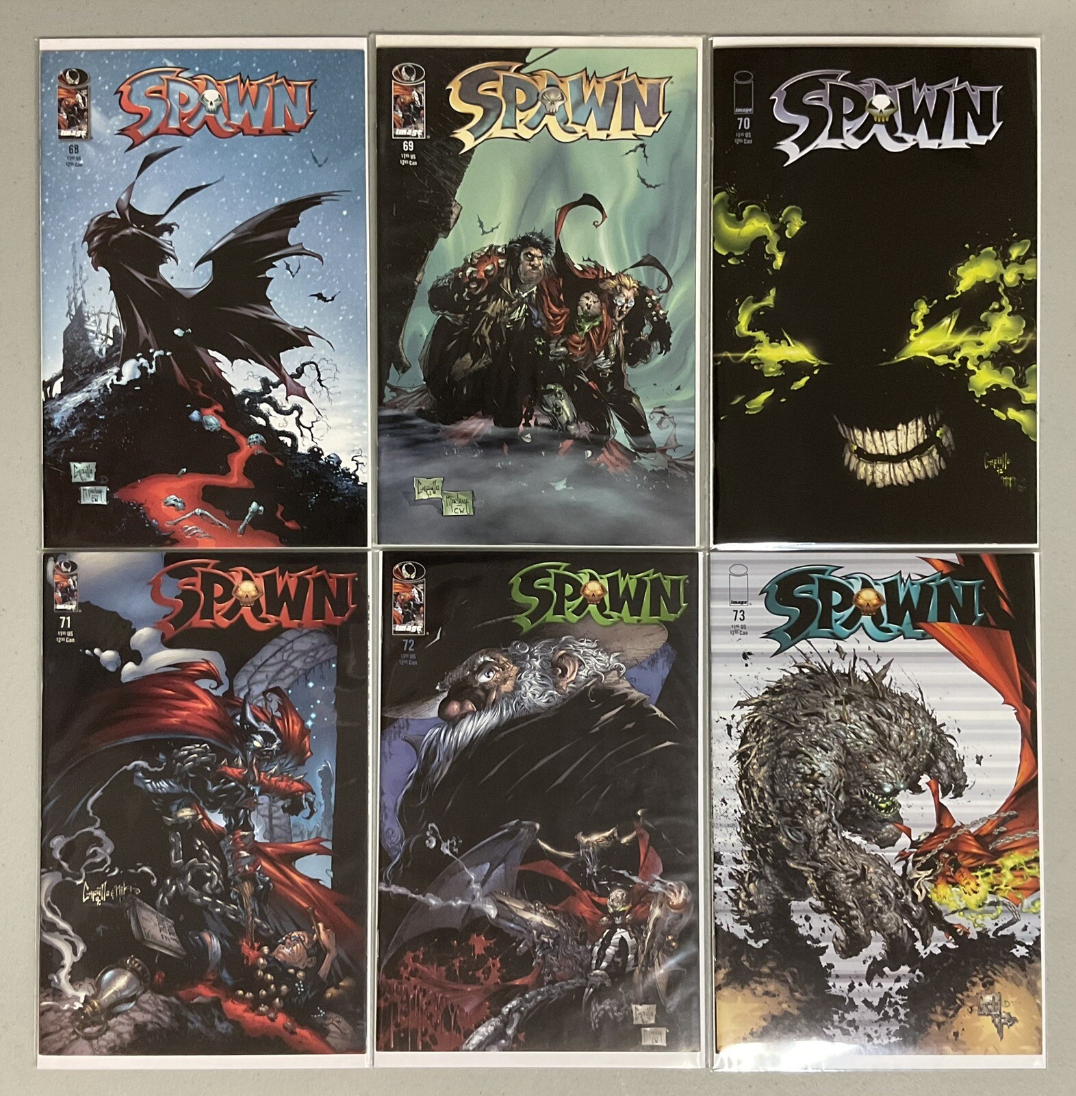 🔥McFarlane Key Comics🔥Spawn #68 69 70 71 72 73 (1998)🔥NM+(9.2-9.4)🔥