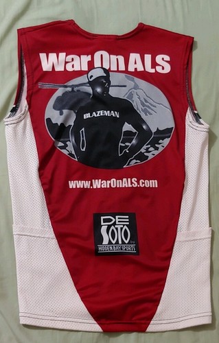 DeSoto Triathlon top Blazeman Foundation Ironman Size Small Running 70.3 140.6 - Picture 3 of 4