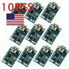 10x TP4056 1A 5V Micro USB Charger Modules 18650 Lithium Battery Charging Board