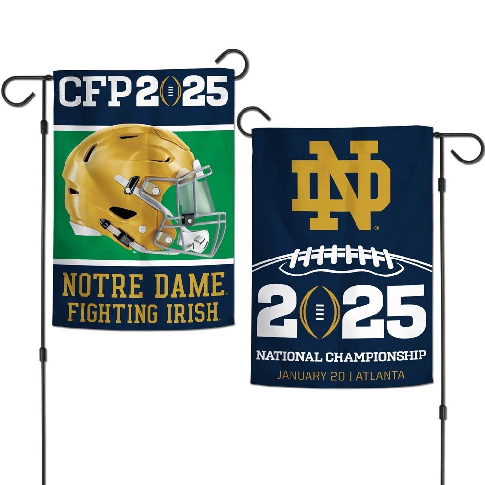 2025 Notre Dame Fighting Irish Championship Garden Double-Sided Flag 12