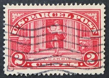 U.S. Used Stamp Scott #Q2 2c Parcel Post, Superb Jumbo. Wave Cancel. A Gem!