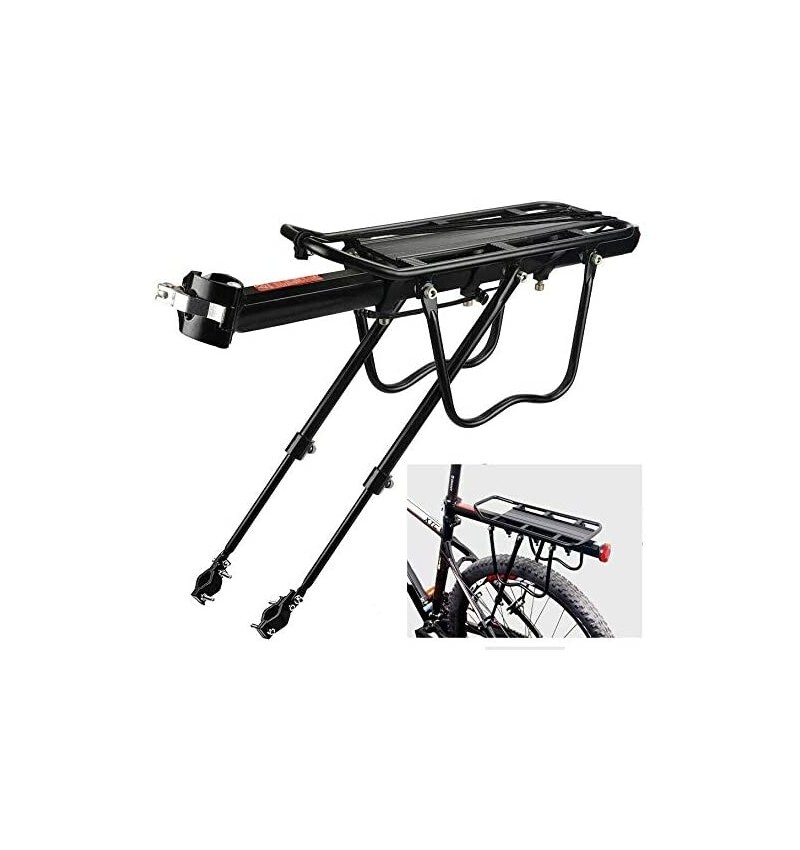 Transportin Bicicleta Porta equipajes Trasero Parrilla Bici Soporte Aluminio-KMT