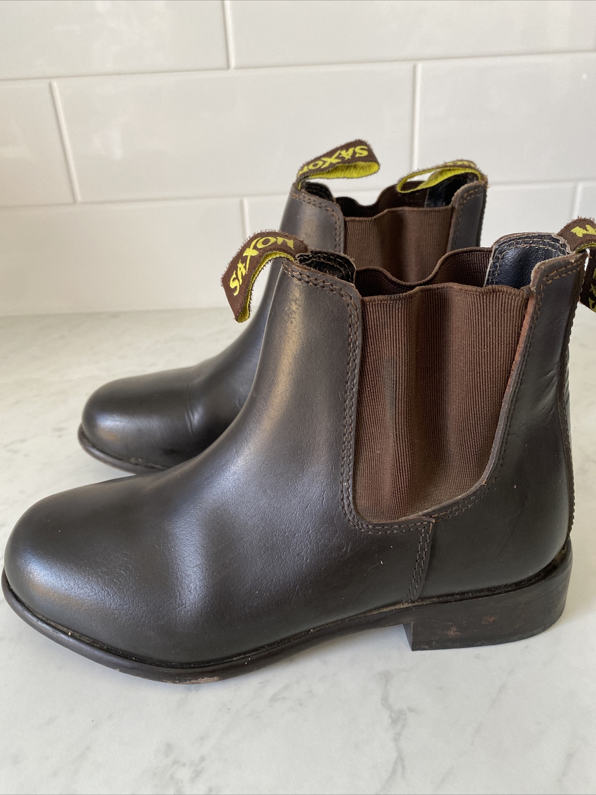 Saxon Riding Boots Size 36 Brown 