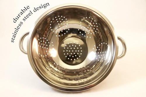 Stainless Steel Colander, 5 Qt, Heavy Duty, Self-draining - Picture 2 of 4