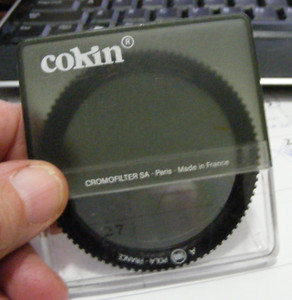 Cokin 70mm slip-in Polarizing Filter for their proprietary holder system