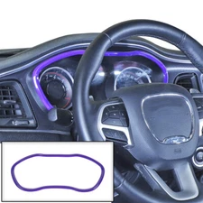 Car Dashboard Decor Cover Trim for Dodge Challenger 2015+ Accessories Purple 