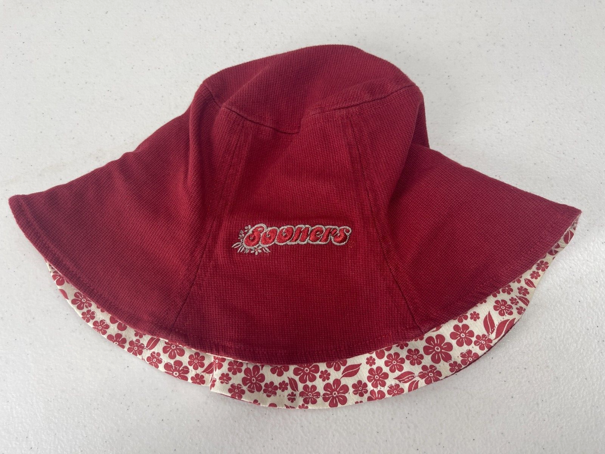 OU Sooners Hat Womens Sun Hat Floral Oklahoma Nike Bucket Hat Sheild