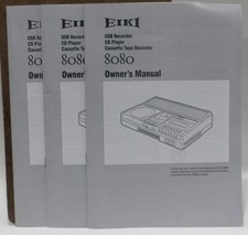 EIKI 8080 Owner's Manual USB Recorder CD Player Cassetter Tape Recorder NICE 