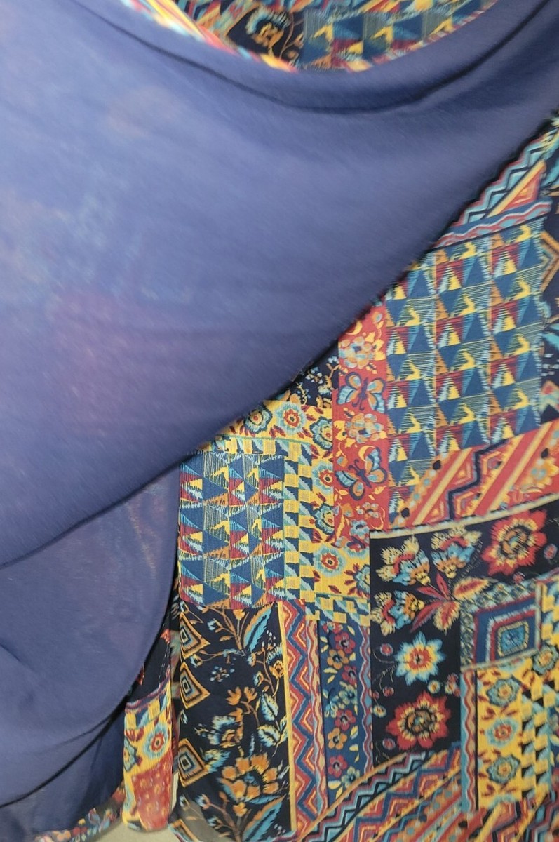 Jupe Longue Coldwater Creek Taille S - Fleurie Multicolore, Ligne A, Fermeture éclair
