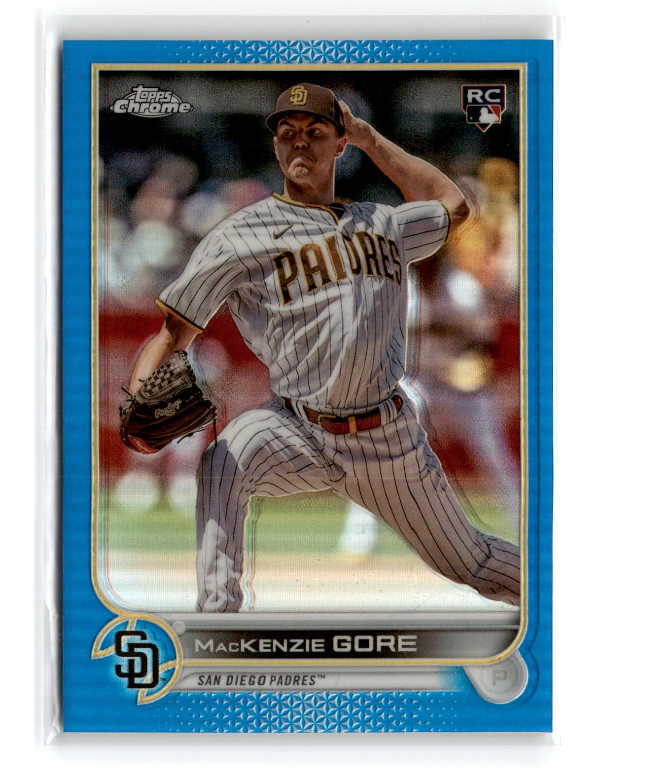 MacKenzie Gore 2022 Topps Chrome Update Rookie #USC182 Blue Refractor /199