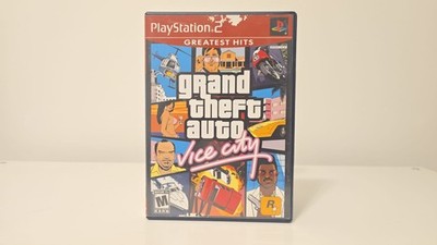 Sony PlayStation 2 - Grand Theft Auto Vice City, Map & Manual Included, Tested!