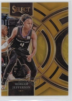 2024 Panini Select WNBA Premier Level Gold Prizm 4/10 Moriah Jefferson #121 3d3