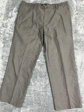 Dockers Signature Khaki Straight Fit D2 Mens Gray Pants Size 38x29 Cotton