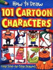 Cartoon Characters How to Draw by Dan Green Paperback Book The Fast Free