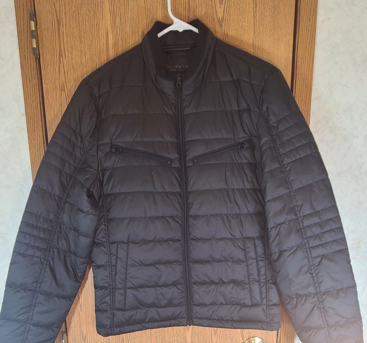 Marc New York by Andrew Marc Grymes quilted puffer jacket black View 3
