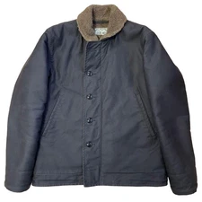 The Real McCoy's N-1 Deck Jacket 20th Anniversary Model Size 40 Alpaca Lined F/S