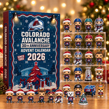 Colorado Advent Calendar 2026 2D Flat Hockey Christmas Countdown Gift