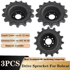 3PCS Drive Sprocket For Bobcat T140 T180 T190 7165111 6736306 6855724 New
