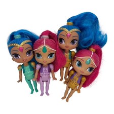 Nickelodeon Shimmer And Shine 6 in Mini Play Dolls Lot Of 4 Genie Toys Figures