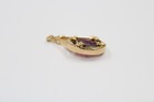 Vtg Avon Gold Tone Cameo Intaglio Necklace Purple Amethyst Glass Pendant 0.75" — photo 5