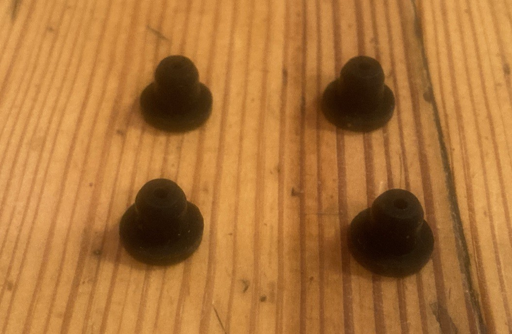 426 Part, Rubber Foot Pad Set 4 Base Feet For Black