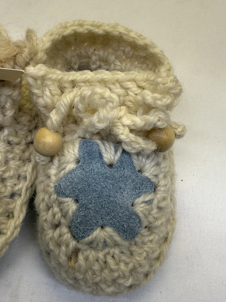 Детские тапочки ручной работы из чистой шерсти и овчины Новой Зеландии - Изображение 2 из 4