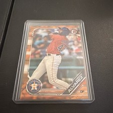 2019 Bowman Paper Prospects Yordan Alvarez #BP-123 Orange 6/25 Astros RC