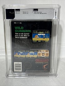 Wild Gunman NES 1985 CIB Complete In Box Wata Graded 8.0 Early Unpunched Hangtab