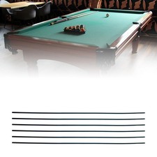 6 Pieces Pool Table Edge Strips 49 inch Long Cloth Retainer Replace Wooden