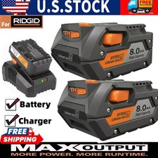 18 Volt For Ridgid 18V R840087 Lithium R840085 Rigid Power Tool Battery/Charger