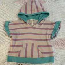 Matilda Jane Terry Top Sz 6 Enchanted Garden Hoodie Party Terry Hooded Ruffle